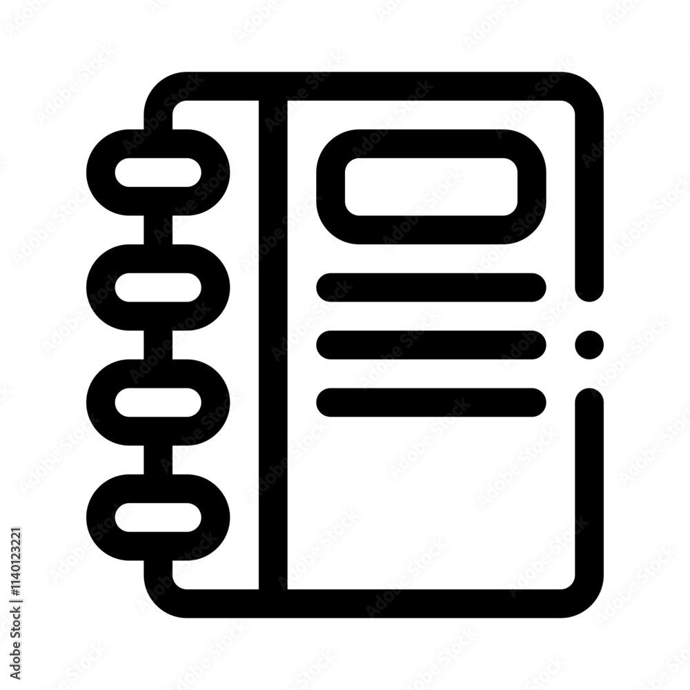notebook line icon notebook line icon