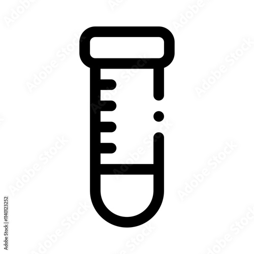 test tube line icon