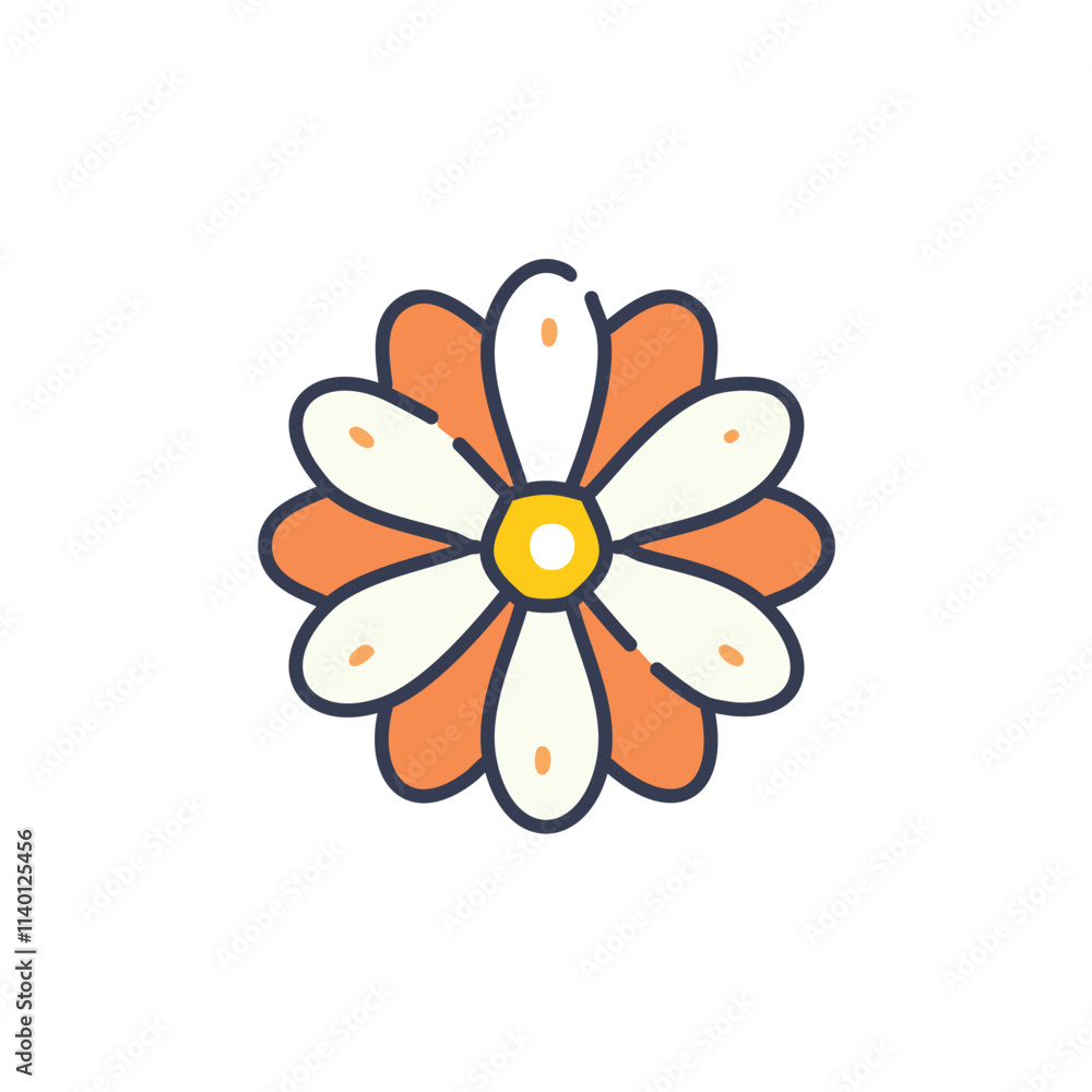 Daisy flower illustration. Cheerful daisy image; symbolizes purity, new beginnings, and springtime joy. Daisy flower illustration. Cheerful daisy image; symbolizes purity, new beginnings, and springtime joy.