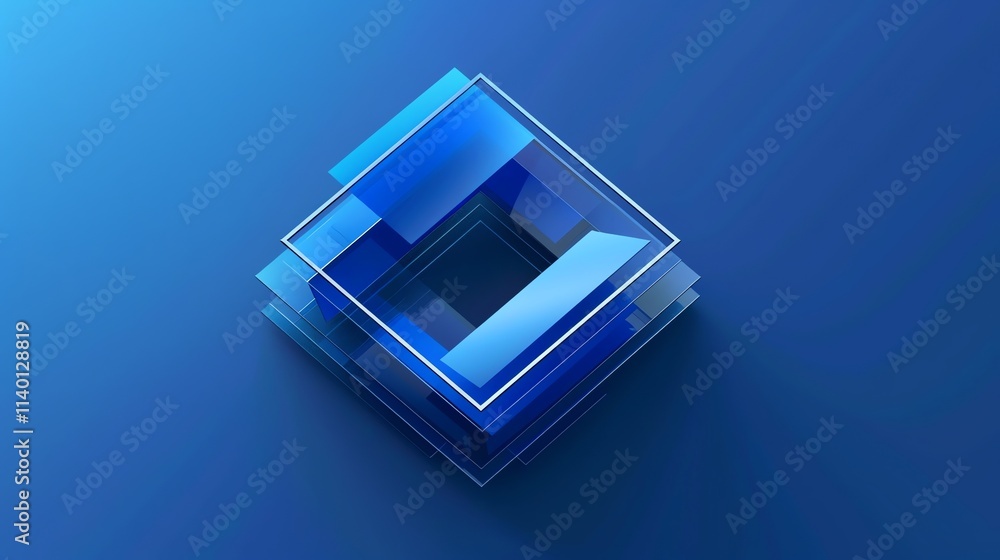 An abstract image of stacked blue squares with thin white lines. An abstract image of stacked blue squares with thin white lines.
