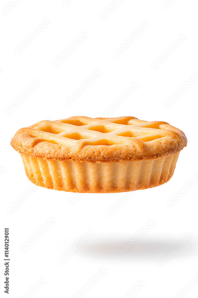 Fruit quince pie isolated on white Fruit quince pie isolated on white