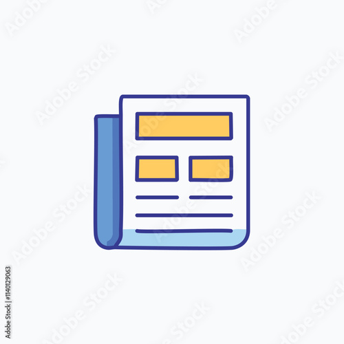 Daily news bulletin. Informative journal design conveying news updates and insightful articles.  Perfect for media outlets.