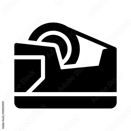 tape dispenser glyph icon