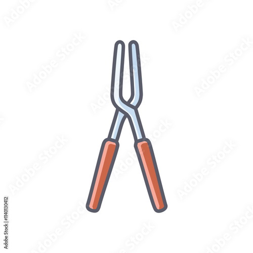 Dental tweezers tool. Precise dental instrument for delicate tasks.  Essential for dentists and dental hygienists.  Symbolizes precision and care.