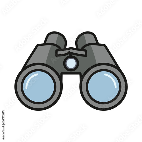 Binoculars exploration. Discover new horizons.  A symbol of adventure, vision, and seeking new perspectives.