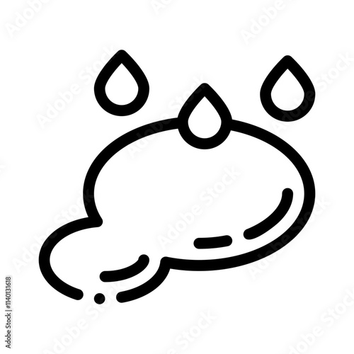 puddle line icon