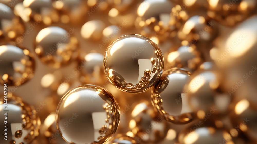 Abstract 3d rendering of geometric shapes. Modern background design with spheres Abstract 3d rendering of geometric shapes. Modern background design with spheres
