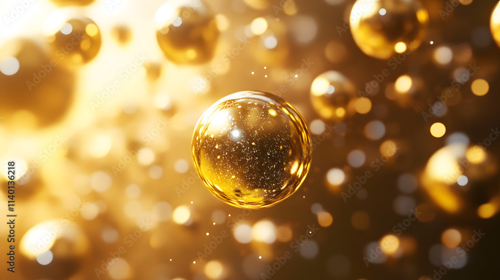 Abstract 3d rendering of geometric shapes. Modern background design with spheres Abstract 3d rendering of geometric shapes. Modern background design with spheres