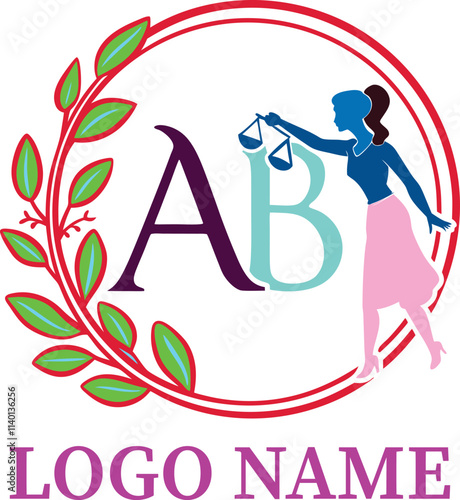 AB logo template design markating, AB logo designe and nice designe. photo