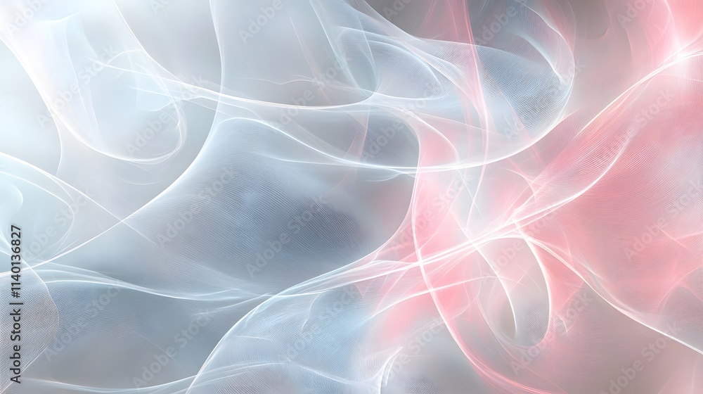 Fototapeta premium Soft Glow Effects: Abstract Blends of Pale Rose and Light Grey