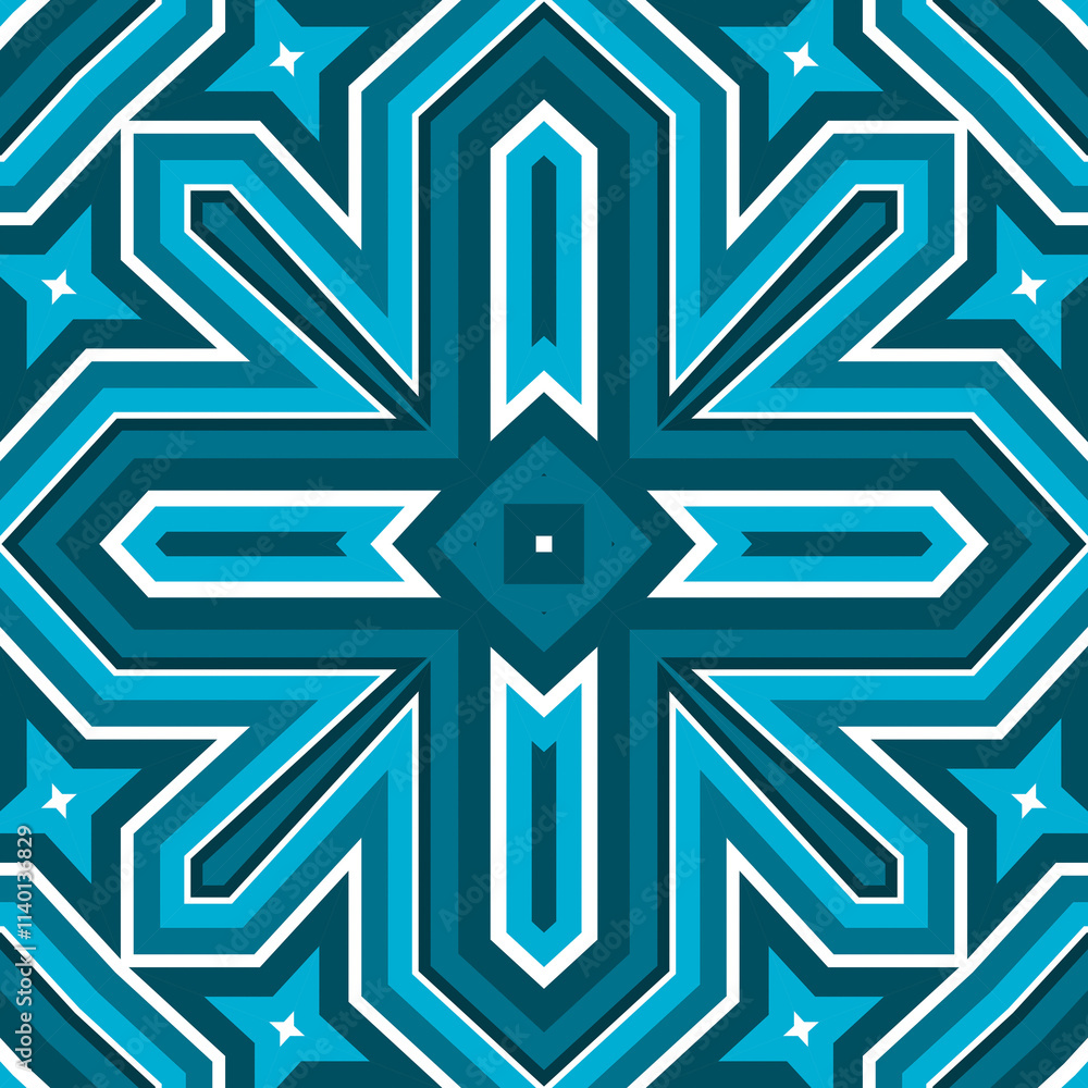 Seamless square pattern blue and white. Frost texture pattern. Merry Christmas. Happy New Year. Seamless square pattern blue and white. Frost texture pattern. Merry Christmas. Happy New Year.
