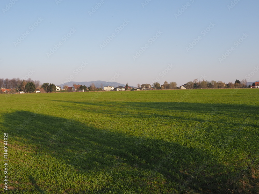 Grassy range in Bielsko-Biala city in Poland Grassy range in Bielsko-Biala city in Poland