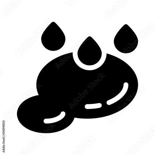 puddle glyph icon