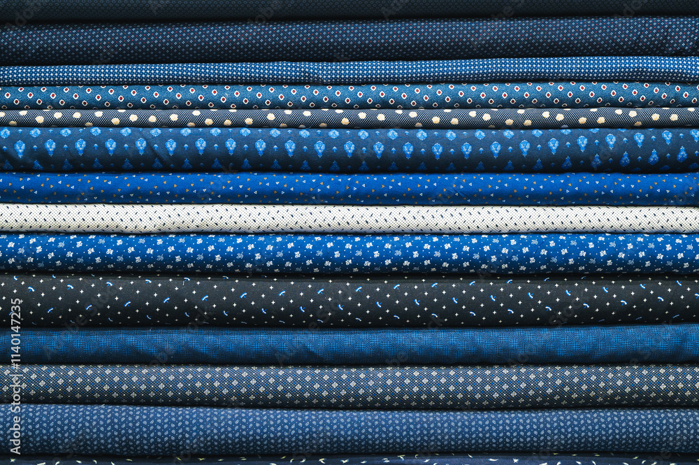 Multi-color knitted fabric samples. Woven texture Multi-color knitted fabric samples. Woven texture