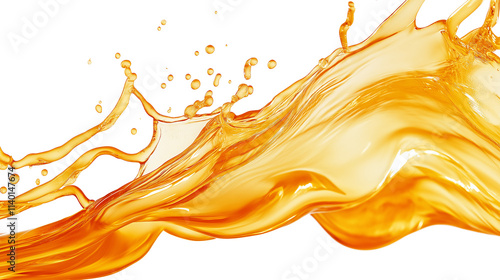 Orange Juice Splash isolated on a white background