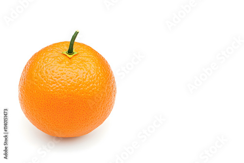 Fresh juicy tangerine isolated on white background