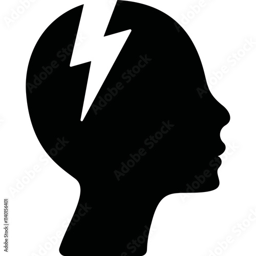 Simple vector icon head