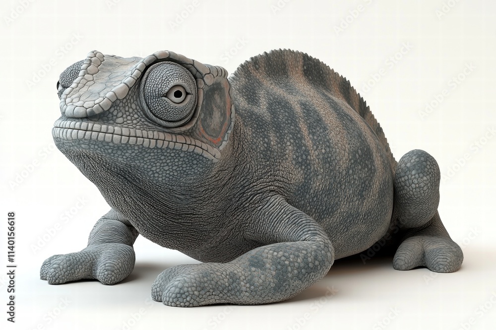 Obraz premium Grey Chameleon Close-up