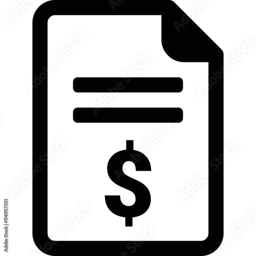 Simple vector icon tax form photo