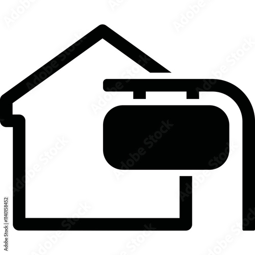 Simple vector icon house
