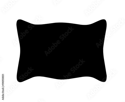 pillow icon vector on white background