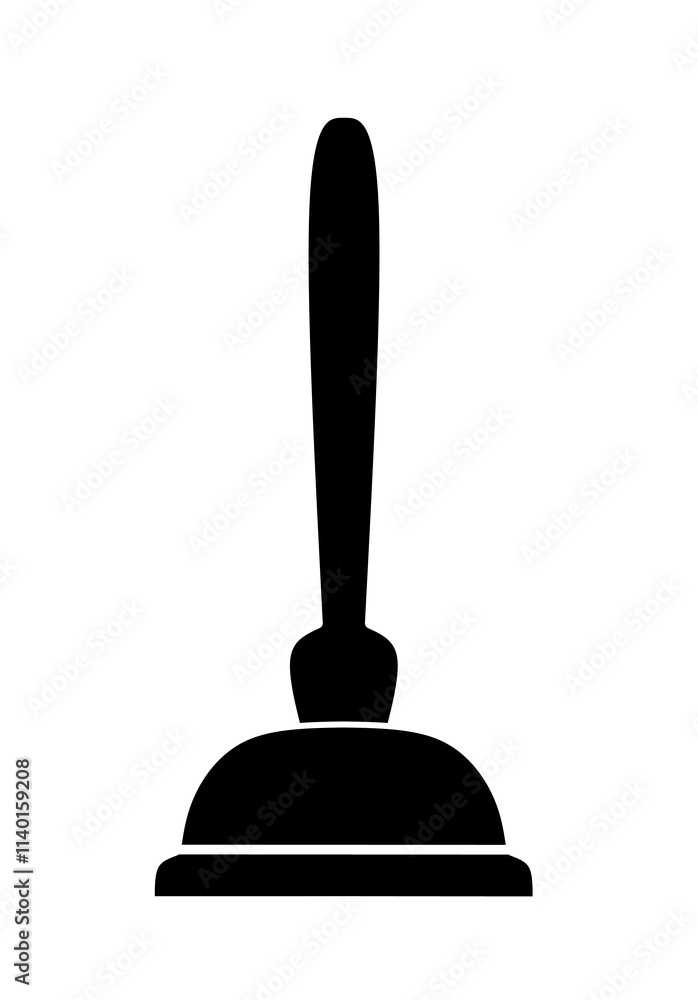 Toilet plunger icon vector with on white background.plunger icon Toilet plunger icon vector with on white background.plunger icon