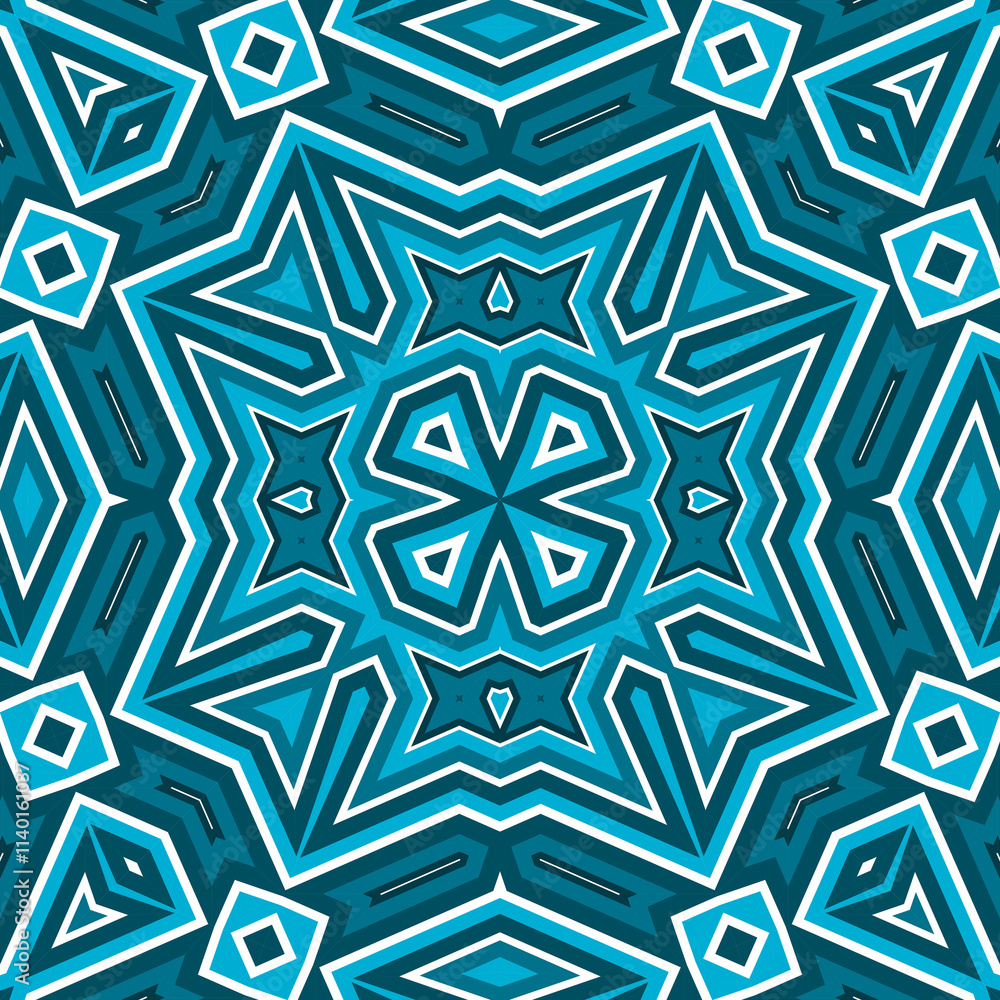 Seamless square pattern blue and white. Frost texture pattern. Merry Christmas. Happy New Year. Seamless square pattern blue and white. Frost texture pattern. Merry Christmas. Happy New Year.