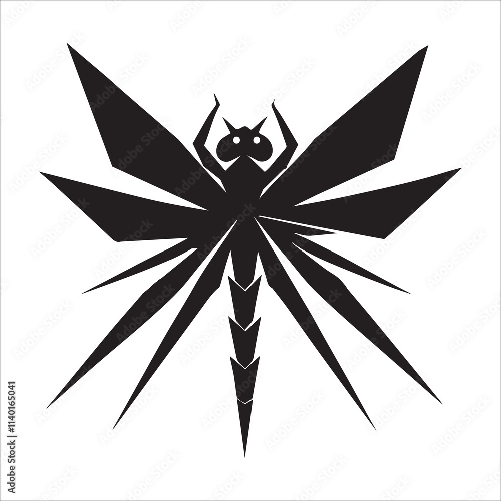 Obraz premium Dragonfly Insect Vector Design with Wings