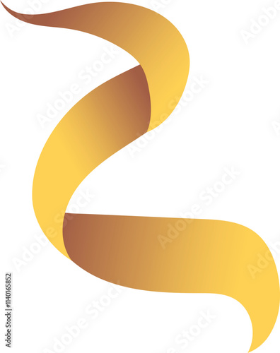 Z Letter Logo. Couffeur, Hair and Beauty. Golden.