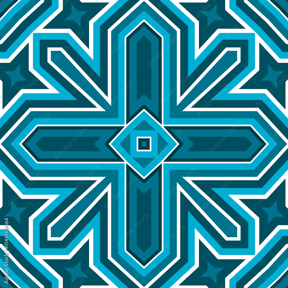 Seamless square pattern blue and white. Frost texture pattern. Merry Christmas. Happy New Year. Seamless square pattern blue and white. Frost texture pattern. Merry Christmas. Happy New Year.