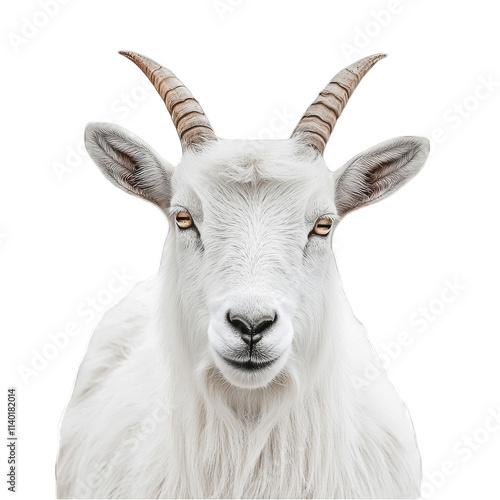 goat on a white background