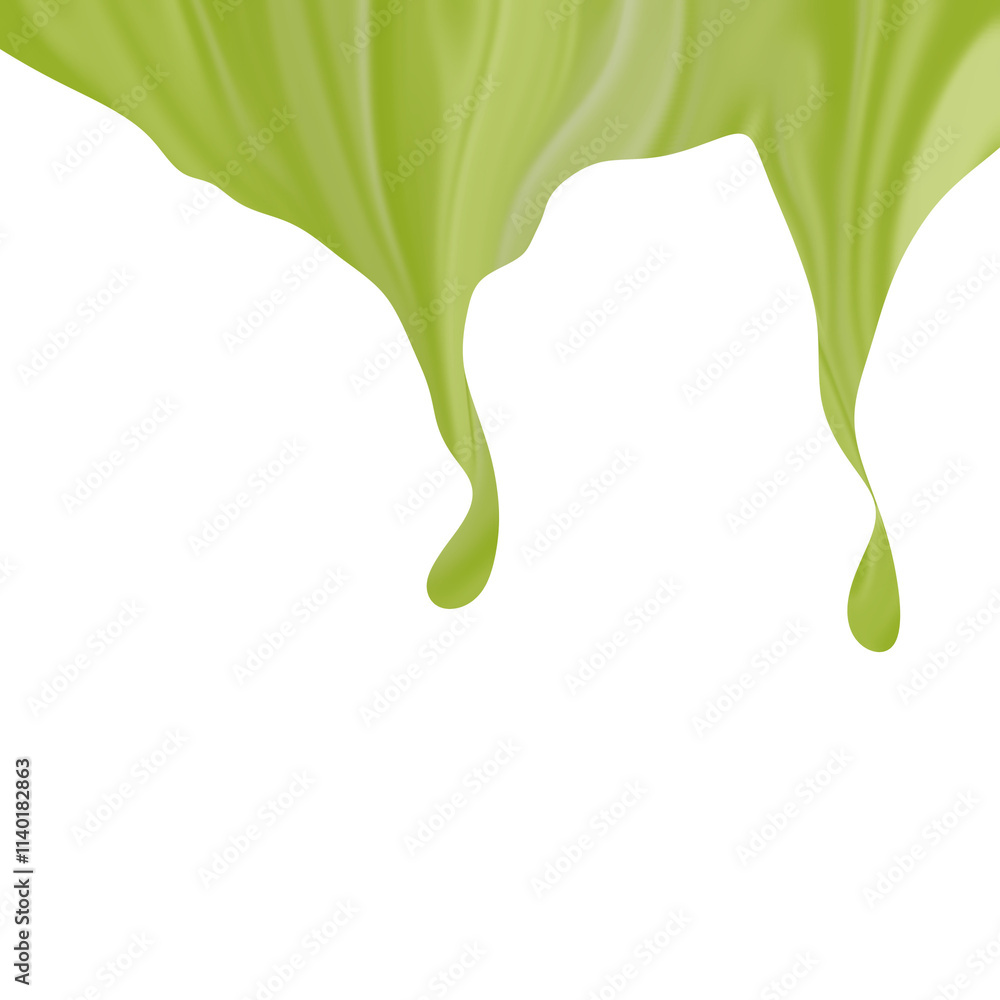 Matcha liquid, matcha cream drops,dripping liquid Matcha liquid, matcha cream drops,dripping liquid