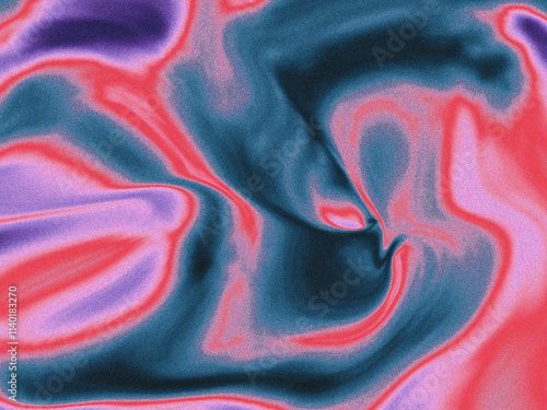 Abstract blurred grainy psychedelic gradient background texture. Colorful digital grain dust soft noise effect. Lo-fi multicolor vintage retro fluid colors. For poster, flyer or music album cover