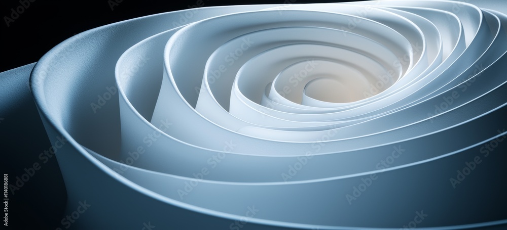 Obraz premium A header poster banner backdrop design featuring an abstract blue wavy gradient background with grain and noise texture.