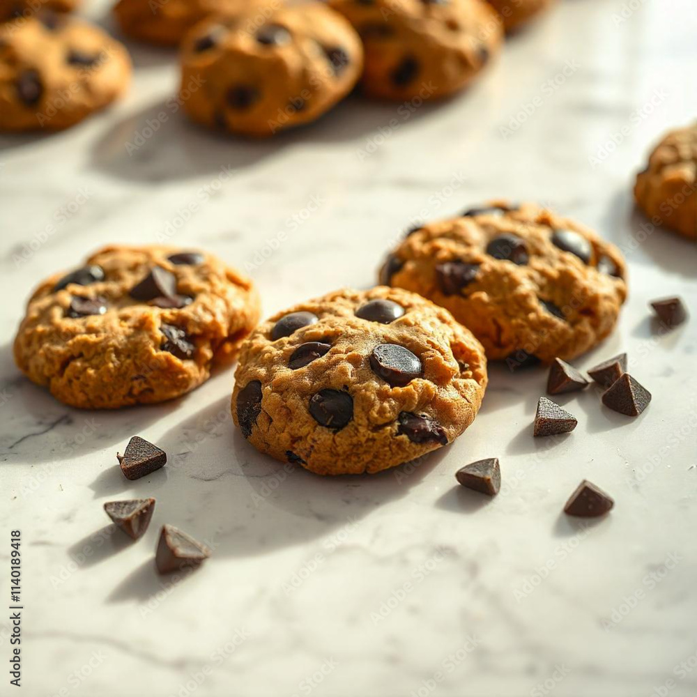 Delicious Chocolate Chip Cookies with Milk Delicious Chocolate Chip Cookies with Milk
