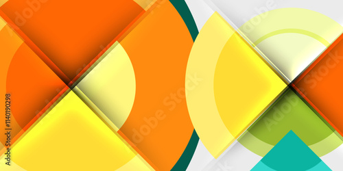 Target circle geometric abstract shapes. Vector Illustration For Wallpaper, Banner, Background, Card, Book Illustration, landing page