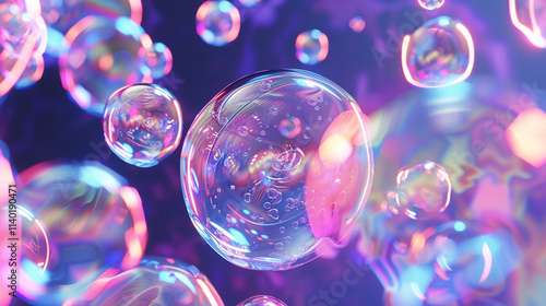 Wallpaper Mural bubbles on black Torontodigital.ca