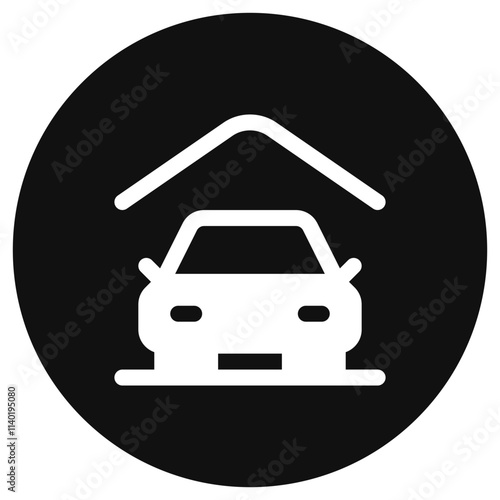 Editable parking area, garage vector icon. Property, real estate, construction, mortgage, interiors. Part of a big icon family. Perfect for web and app interfaces, presentations, infographics, etc