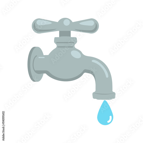 Tap sink faucet water flat