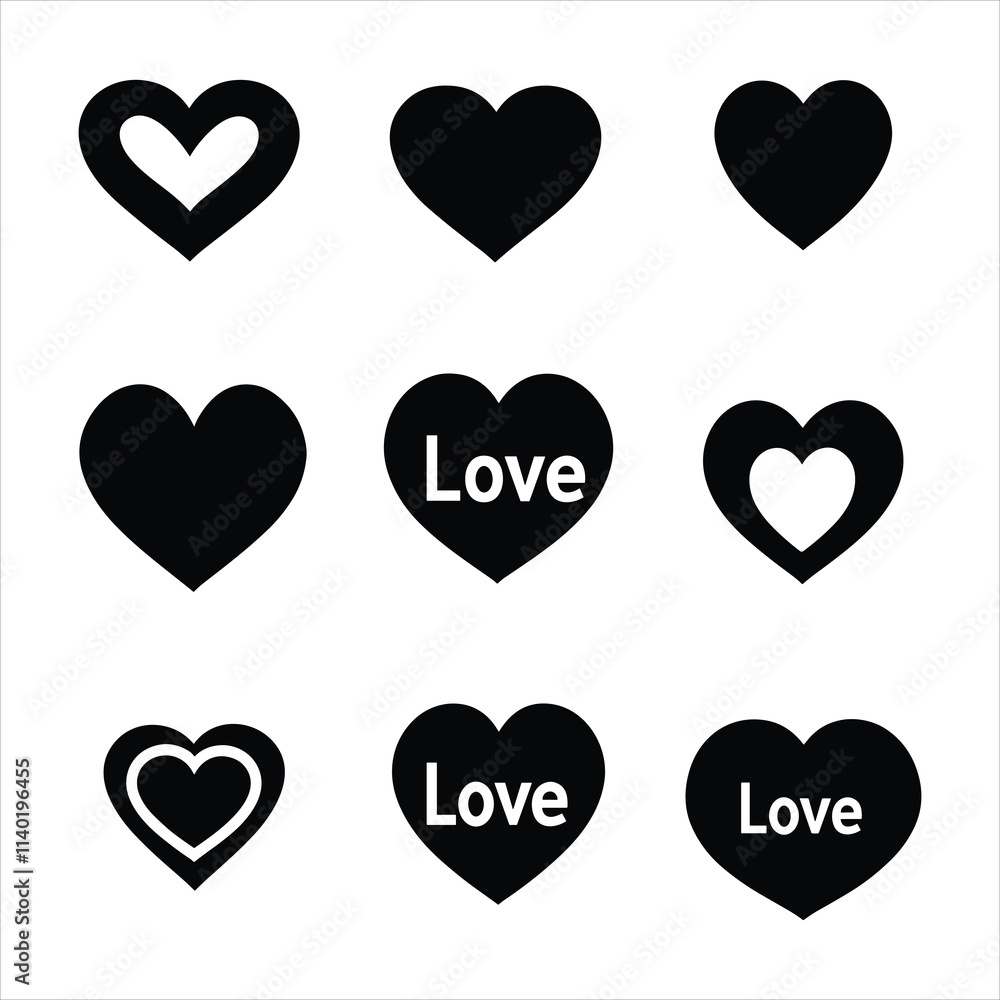 simple love hart vector simple love hart vector