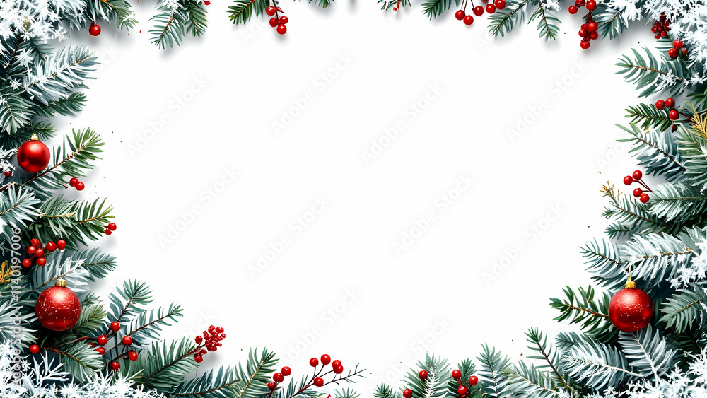 Christmas border frame copy space area Christmas border frame copy space area