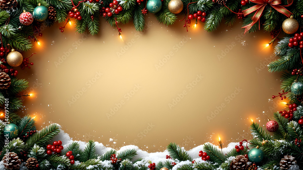 Christmas border frame copy space area Christmas border frame copy space area