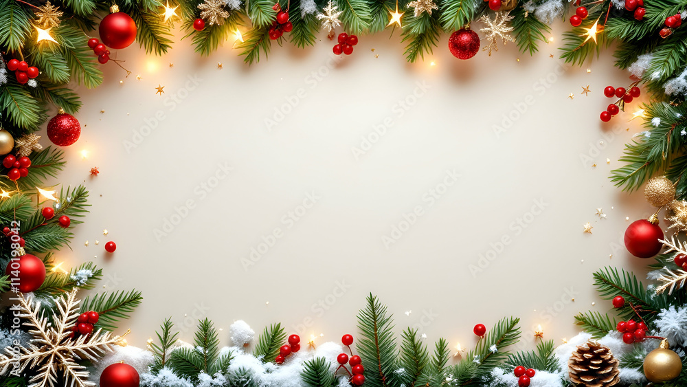 Christmas border frame copy space area Christmas border frame copy space area