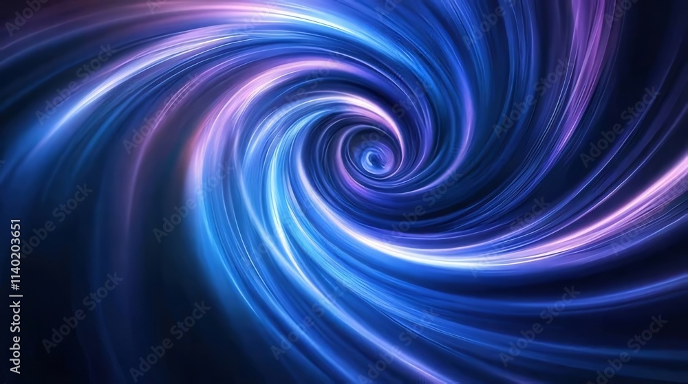 Abstract swirling blue and purple light vortex. Abstract swirling blue and purple light vortex.