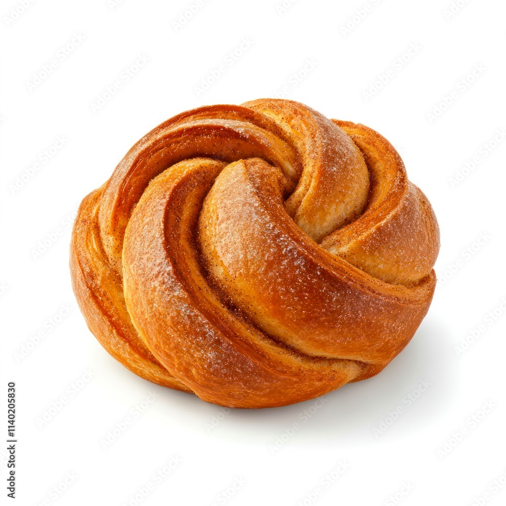 Fresh sweet bun isolated on white background. Fresh sweet bun isolated on white background.