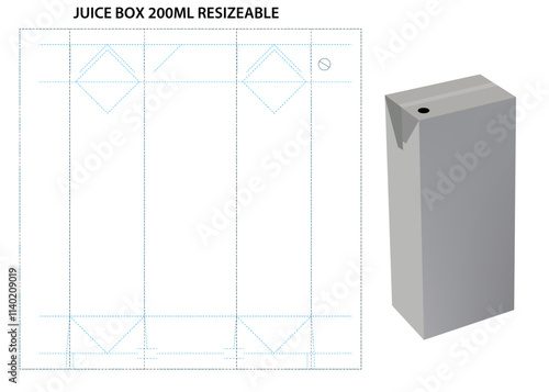 Juice box Die 200ml  small juice or milk shake box