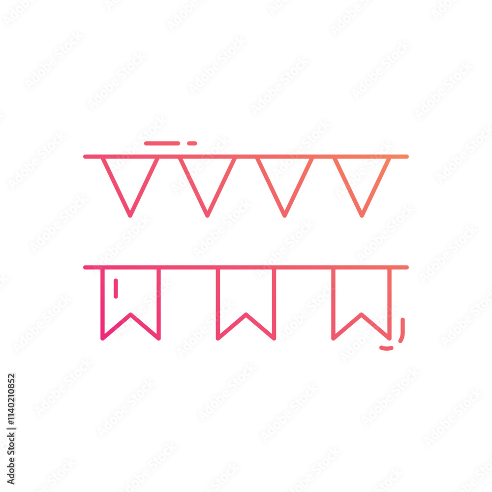 Garland vector icon Garland vector icon