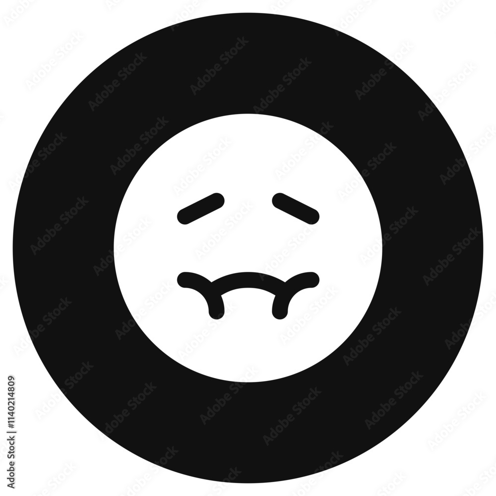 Editable sick, nauseous face vector icon. Part of a big icon set family. Perfect for web and app interfaces, presentations, infographics, etc Editable sick, nauseous face vector icon. Part of a big icon set family. Perfect for web and app interfaces, presentations, infographics, etc