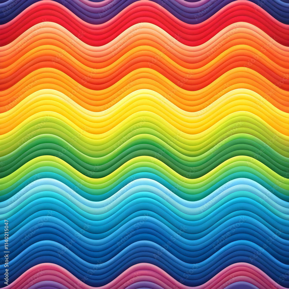 Soft, flowing waves in a vibrant rainbow gradient, transitioning smoothly Soft, flowing waves in a vibrant rainbow gradient, transitioning smoothly