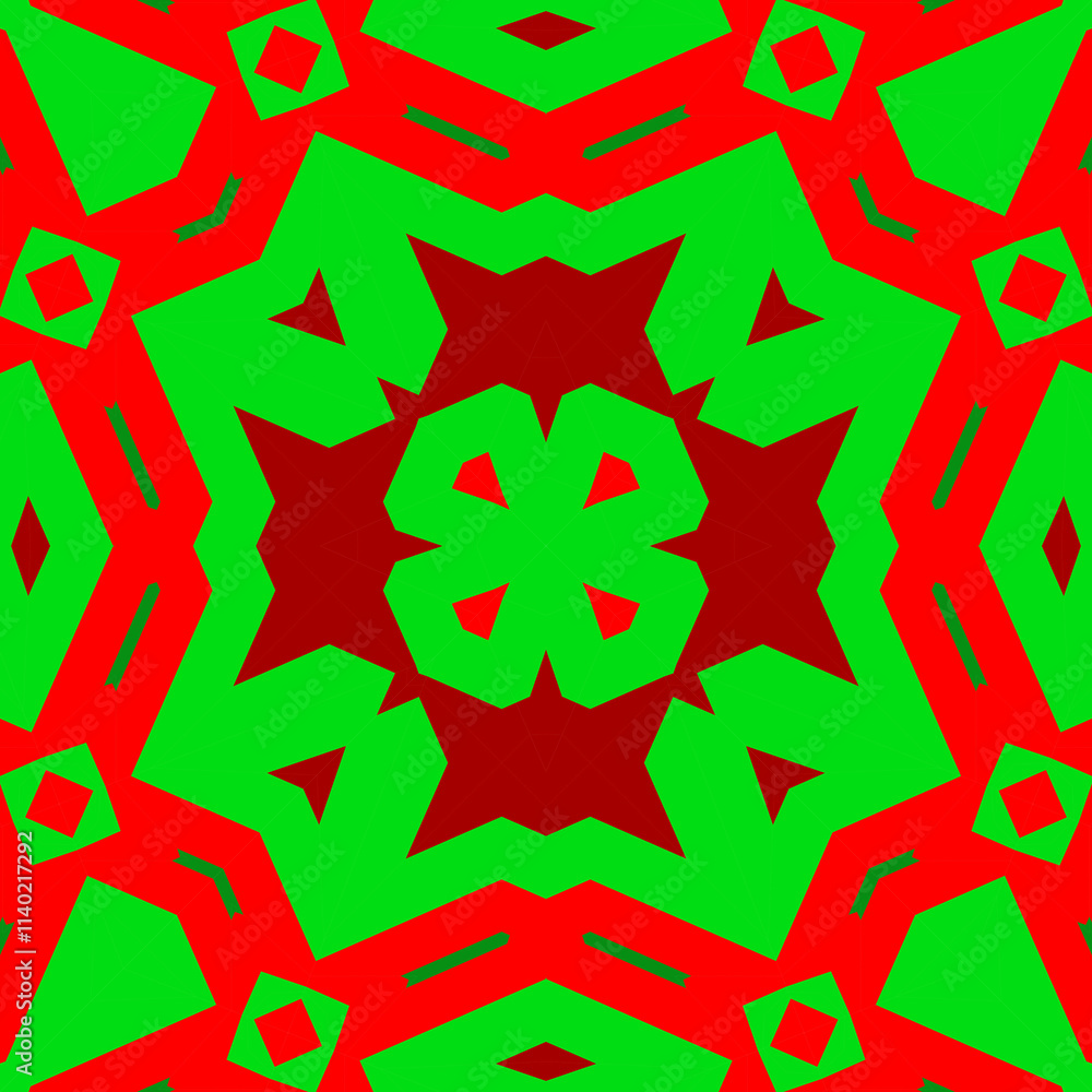 Seamless square pattern red and green. Christmas pattern green and red. Merry Christmas. Happy New Year. Seamless square pattern red and green. Christmas pattern green and red. Merry Christmas. Happy New Year.
